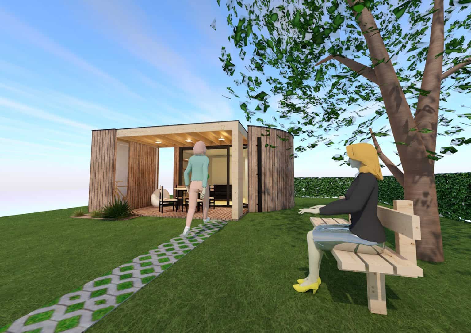 Tiny house ZenCube clé-sur-porte bardage bois architecture contemporaine