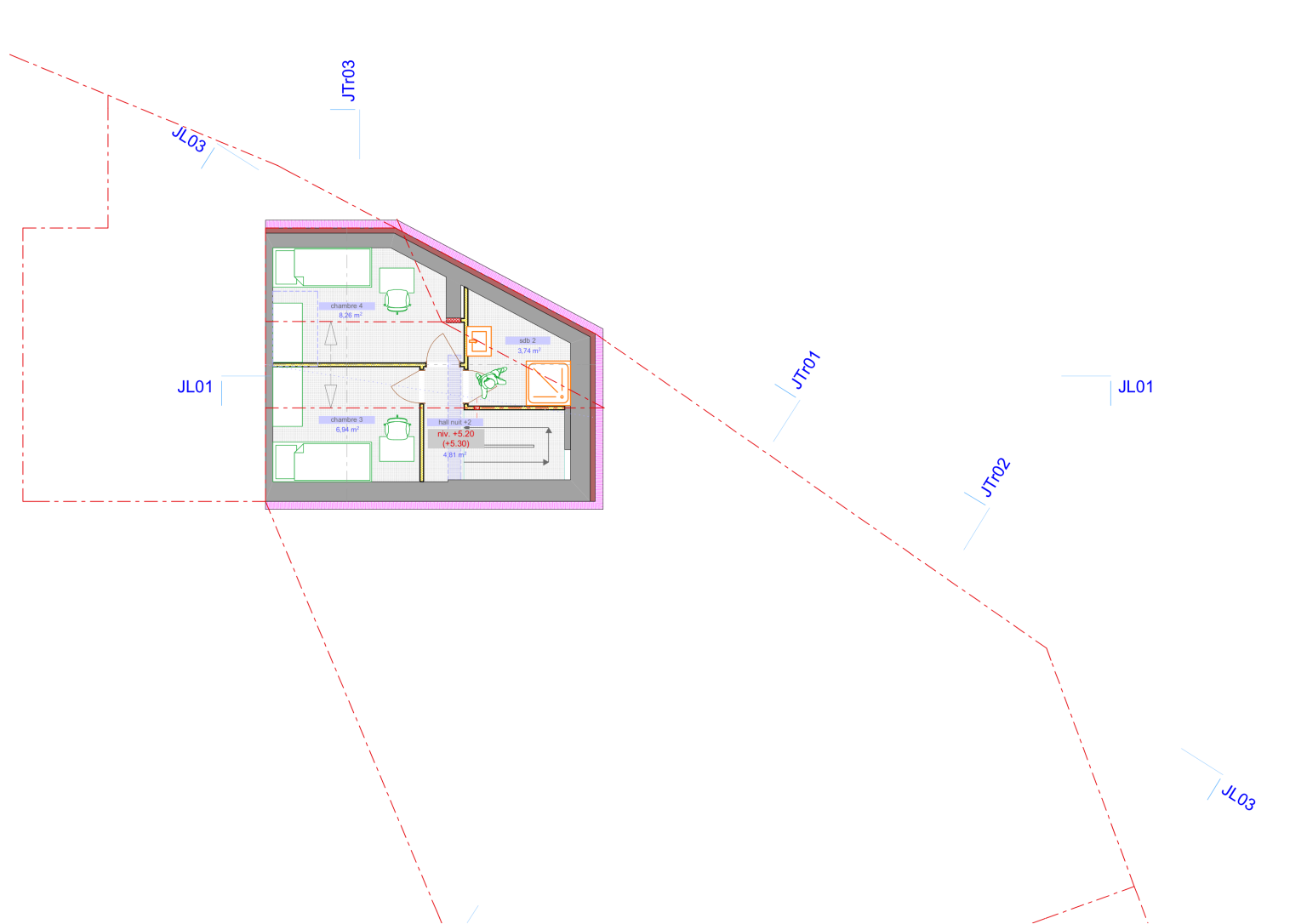 Plan d’architecte d'une maison
